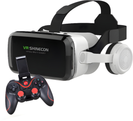 Ochelari VR/3D Pentru Telefon Mobil IOS Android Jocuri Video Dimensiuni Telefon 4.5-6.7 Inch Casti si Controller Bluetooth cu Acumulator 