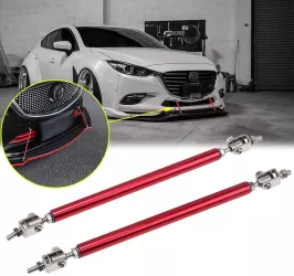 Set 2 Tije din Aluminiu reglabile pentru Consolidare Spoiler lungime 20cm culoare Rosu