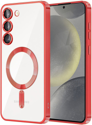 Husa pentru Samsung Galaxy S23 - Techsuit Luxury Crystal MagSafe - Red 