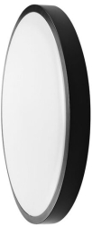 Plafoniera led cu senzor miscare si telecomanda Interior/Exterior IP44 4000K 2500 lm 24 W dimensiune 350 x 61 mm Negru Rotunda 