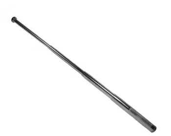 Baston telescopic din otel 77 cm 4 sectiuni gri husa