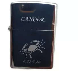 Bricheta Metalica Gravata Zodie Rac Cancer Zodiac 3 5 X 5.5 Cm 