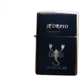 Bricheta Metalica Gravata Zodie Scorpion Scorpio Zodiac 3 5 X 5.5 Cm 