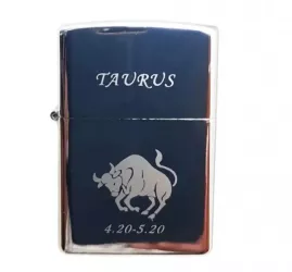 Bricheta Metalica Gravata Zodie Taur Taurus Zodiac 3 5 X 5.5 Cm 