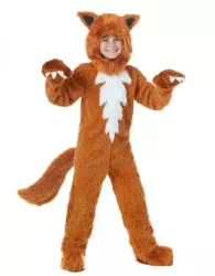 Costum de Vulpe Pentru Copii 100 Cm Maro 