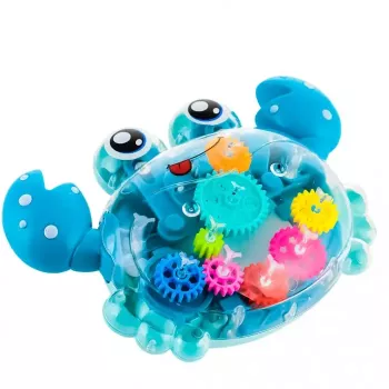 Jucarie interactiva pentru copii Model crab Plastic cu lumini 2 ani+ albastru