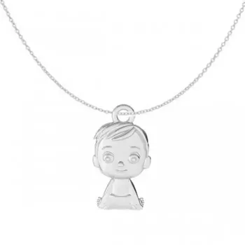 Lantisor 50 Cm Model Charm Baiat - Argint 925 