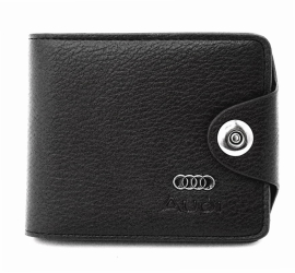 Portofel Audi barbatesc negru din piele MAGROT 920 