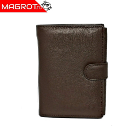 Portofel barbatesc mare din piele naturala business Hassion maro 0277 