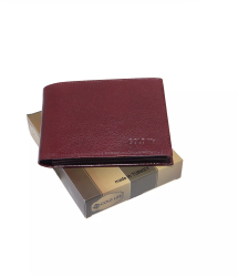 Portofel din piele naturala visiniu slim fara capsa gold life Magrot 20197 