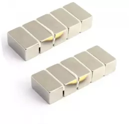 Set 10 magneti foarte puternic tip bloc 20 x 10 x 10 mm gri 