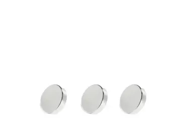 Set 3 magneti foarte puternici gri disc simplu 10 mm X 5 mm 
