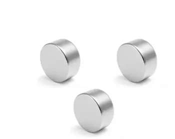 Set 3 magneti foarte puternici gri disc simplu 15 mm X 4 mm 
