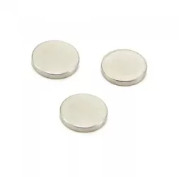 Set 3 magneti foarte puternici gri disc simplu 25 mm X 4 mm 
