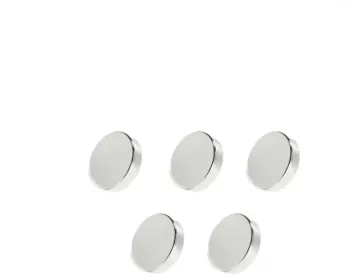 Set 5 magneti foarte puternici gri disc simplu 10 mm X 3 mm
