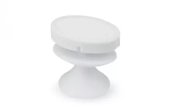Suport pentru telefon ventuza loc de infasurat cablu 4 cm alb 