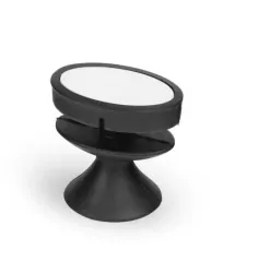 Suport pentru telefon ventuza loc de infasurat cablu 4 cm negru 