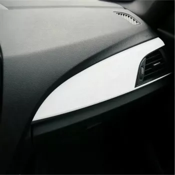 Folie Auto Colantare Trimuri Model Piele Alba 100 x 45cm 