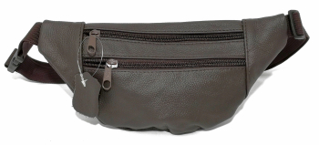 Borseta de brau slim din piele naturala maro inchis 28 x 12 cm magrot 13834 