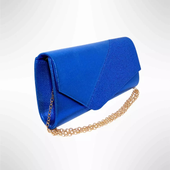 Geanta plic de seara pentru ocazii si petreceri sidef 26 x 12 cm Magrot B 19 - Albastru 