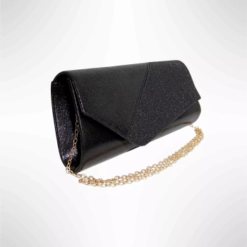 Geanta plic de seara pentru ocazii si petreceri sidef 26 x 12 cm Magrot B 19 - Negru 