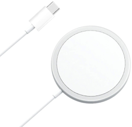 Incarcator Magnetic Wireless cu tehnologie Magsafe 15W compatibil Apple iPhone cu incarcare rapida pentru 12/12 Pro/12 