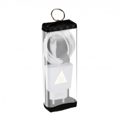 Incarcator Retea 2.1A 2USB Cablu Lightning T06 Flippy Blister Alb