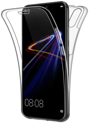 Husa 360 compatibil cu Huawei P30 Lite TPU Transparent fata+spate 