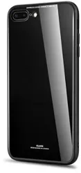 Husa compatibila cu Apple iPhone 8 Back Glass MYSTYLE husa cu sticla securizata spate Neagra