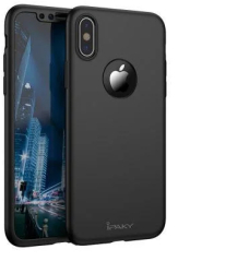 Husa de protectie pentru Apple iPhone XS MAX iPaky Pro Black Original Case acoperire completa 360 grade cu 
