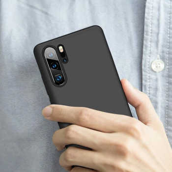 Husa Huawei P30 Pro - protectie 360 grade 3 in 1 Plastic Neagra 