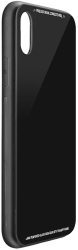 Husa protectie pentru iPhone 7+ Negru Fullbody fata-spate Bumper metalic cu spate de sticla securizata 