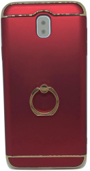 Husa protectie pentru Samsung Galaxy J7 2017 Luxury Red Plated cu Inel de sustinere 