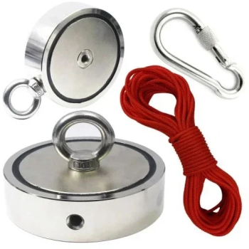 Magnet neodim tip oala 240 Kg pentru ridicat cu carlig inelar rotativ KD10416 Kraftdele