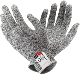 Manusi de protectie anti-taiere macelar/bucatar HPPE marimea L gri 