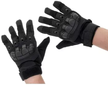 Manusi Tactice cu elemente de protectie marime XL cu destinatie Moto ATV SSV QUAD culoare Neagra 