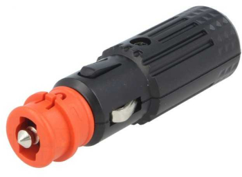 Mufa tata bricheta auto 16A 12-24VDC 12V/1x 15A neagra SCI A13-150C 