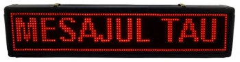 Panou text Led / Display Reclama 100x20 cm - ROSU - pentru interior 