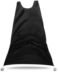 Pelerina tuns barba cu ventuze de oglinda neagra 