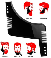 Pieptene pentru barba Ugyismegveszel 170x115mm Negru 