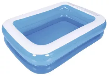 Piscina gonflabila Family 197x143x49 cm capacitate 440 l albastru alb 