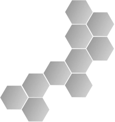 Set 10 oglinzi Hexagon Design decorative acrilice de cristal 