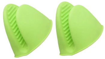Set 2 manusi de protectie cuptor Silicon 8.5x11 cm Verde 