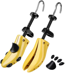 Set 2 Sanuri Reglabile Calapoade/Sanuri Pentru Largit si Alungit Pantofi ABS 39-43EU Galben 