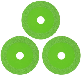 Set 3 discuri diamantate pentru slefuire sticla Verde 
