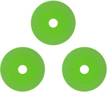 Set 3 discuri taiat sticla Verde 