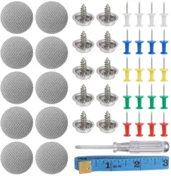 Set de 65 capse pentru reparat plafon auto usor de instalat gri 