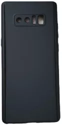 Set husa protectie formata din 3 piese fata spate si folie silicon compatibila cu Samsung Galaxy Note 8 Negru 