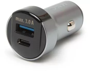 Adaptor bricheta auto bricheta - USB type C / PD +USB cu Incarcare rapida QC3.0 18W delight 55025