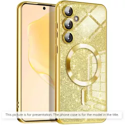 Husa pentru Samsung Galaxy S25 Plus - Techsuit Luxury Glitter MagSafe - Gold 